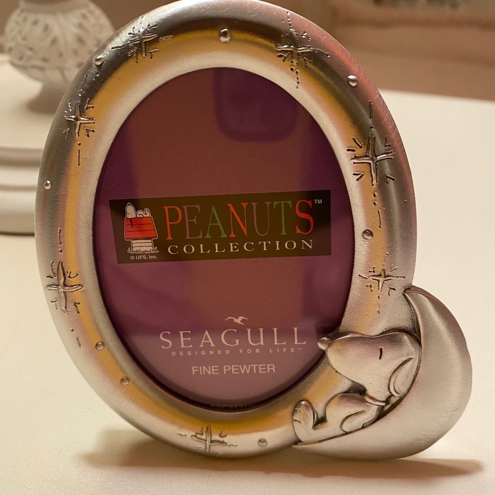 Seagull Pewter Snoopy Picture Frame BNIB